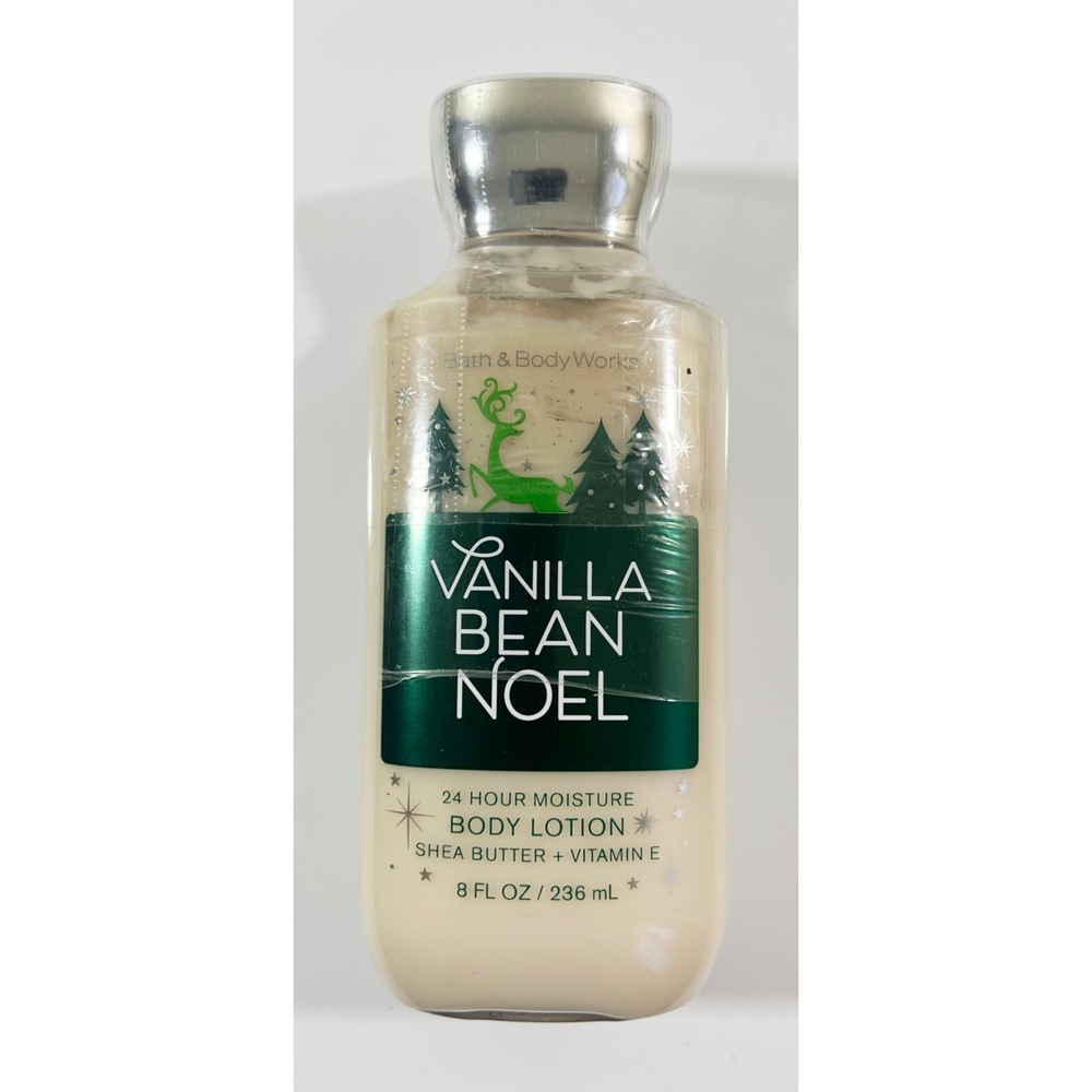 BATH & BODY WORKS VANILLA BEAN NOEL LOTION CREAM SIGNATURE SHEA VITAMIN E‎ 8OZ